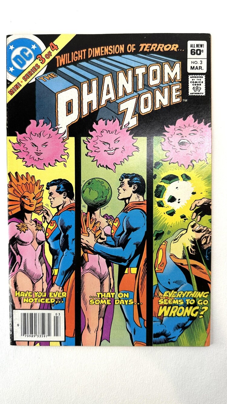 Vintage 1982 DC Phantom Zone #3 Comic Book Superman Twilight Mini Series 3 of 4